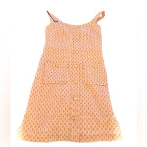 Rachel Zoe Orange Patterned Midi Dress